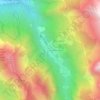 Topografische kaart La Murette, hoogte, reliëf