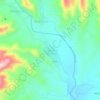 Topografische kaart Canasmoro, hoogte, reliëf