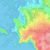 Topografische kaart Trovern Bihan, hoogte, reliëf