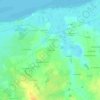 Topografische kaart La Pitardais, hoogte, reliëf