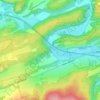 Topografische kaart La Roche aux Faucons, hoogte, reliëf