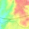 Topografische kaart Lweibde, hoogte, reliëf