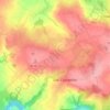 Topografische kaart Courteilles, hoogte, reliëf