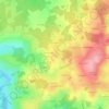 Topografische kaart L'Hérisson, hoogte, reliëf