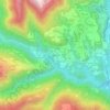 Topografische kaart Ronche, hoogte, reliëf