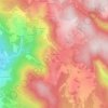 Topografische kaart Moliachon, hoogte, reliëf
