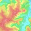 Topografische kaart La Borie de Prussi, hoogte, reliëf