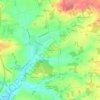 Topografische kaart Le Breuil, hoogte, reliëf