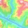 Topografische kaart Fiolhal, hoogte, reliëf