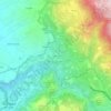 Topografische kaart Cotugni, hoogte, reliëf