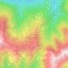 Topografische kaart Alpe di Mera, hoogte, reliëf