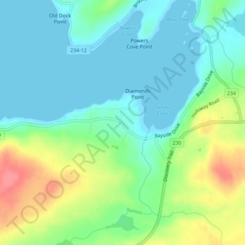 Topografische kaart Lethbridge, hoogte, reliëf