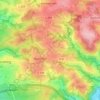 Topografische kaart Höhe, hoogte, reliëf