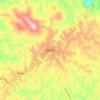Topografische kaart Bedele, hoogte, reliëf