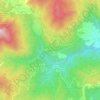 Topografische kaart Caprile, hoogte, reliëf
