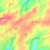 Topografische kaart La Mignarderie, hoogte, reliëf