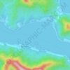 Topografische kaart Baie de Ha’amene, hoogte, reliëf