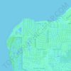 Topografische kaart Punta Gorda Isles, hoogte, reliëf