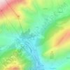 Topografische kaart La Palud, hoogte, reliëf