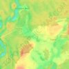 Topografische kaart Okiersk, hoogte, reliëf