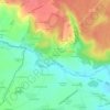 Topografische kaart Le Charme, hoogte, reliëf