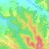Topografische kaart Bricco Rotondo, hoogte, reliëf