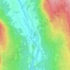 Topografische kaart Östra Lillmon, hoogte, reliëf
