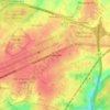 Topografische kaart Ransart, hoogte, reliëf