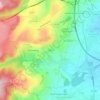 Topografische kaart Chirat, hoogte, reliëf