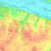 Topografische kaart Pièce de Ferrière, hoogte, reliëf
