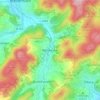 Topografische kaart Wolzhausen, hoogte, reliëf