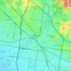 Topografische kaart Dandenong, hoogte, reliëf