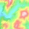 Topografische kaart Komi, hoogte, reliëf