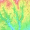 Topografische kaart Le Pelosset, hoogte, reliëf