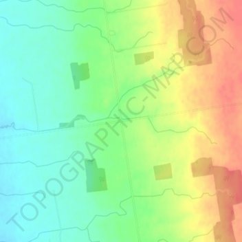 Topografische kaart Blake, hoogte, reliëf