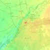 Topografische kaart Lahore, hoogte, reliëf