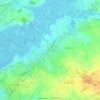 Topografische kaart Le Fenouiller, hoogte, reliëf