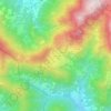 Topografische kaart Monte di Nese, hoogte, reliëf