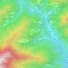 Topografische kaart Aigovo, hoogte, reliëf