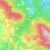 Topografische kaart Mulinaccio, hoogte, reliëf