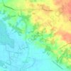 Topografische kaart Bonne-Terre, hoogte, reliëf