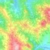 Topografische kaart Pometo, hoogte, reliëf