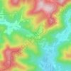 Topografische kaart La Chevetraye, hoogte, reliëf