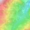 Topografische kaart Sassatella, hoogte, reliëf