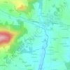 Topografische kaart La Caillère, hoogte, reliëf
