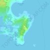 Topografische kaart Arnold, hoogte, reliëf
