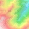 Topografische kaart Sarrat de Réjau, hoogte, reliëf