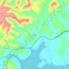 Topografische kaart Franco, hoogte, reliëf