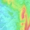 Topografische kaart Chevignat, hoogte, reliëf