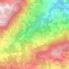 Topografische kaart Vesale, hoogte, reliëf